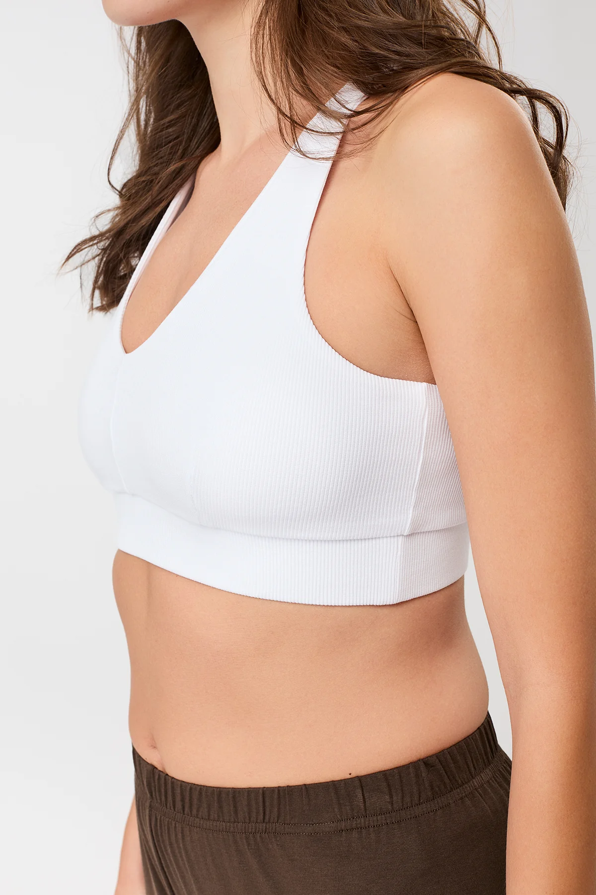 Rib Bra 2.0 - White, GOTS - Image 3