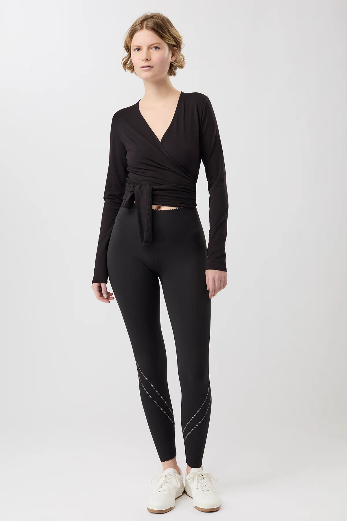 Wrap Jacket - Black - Image 4