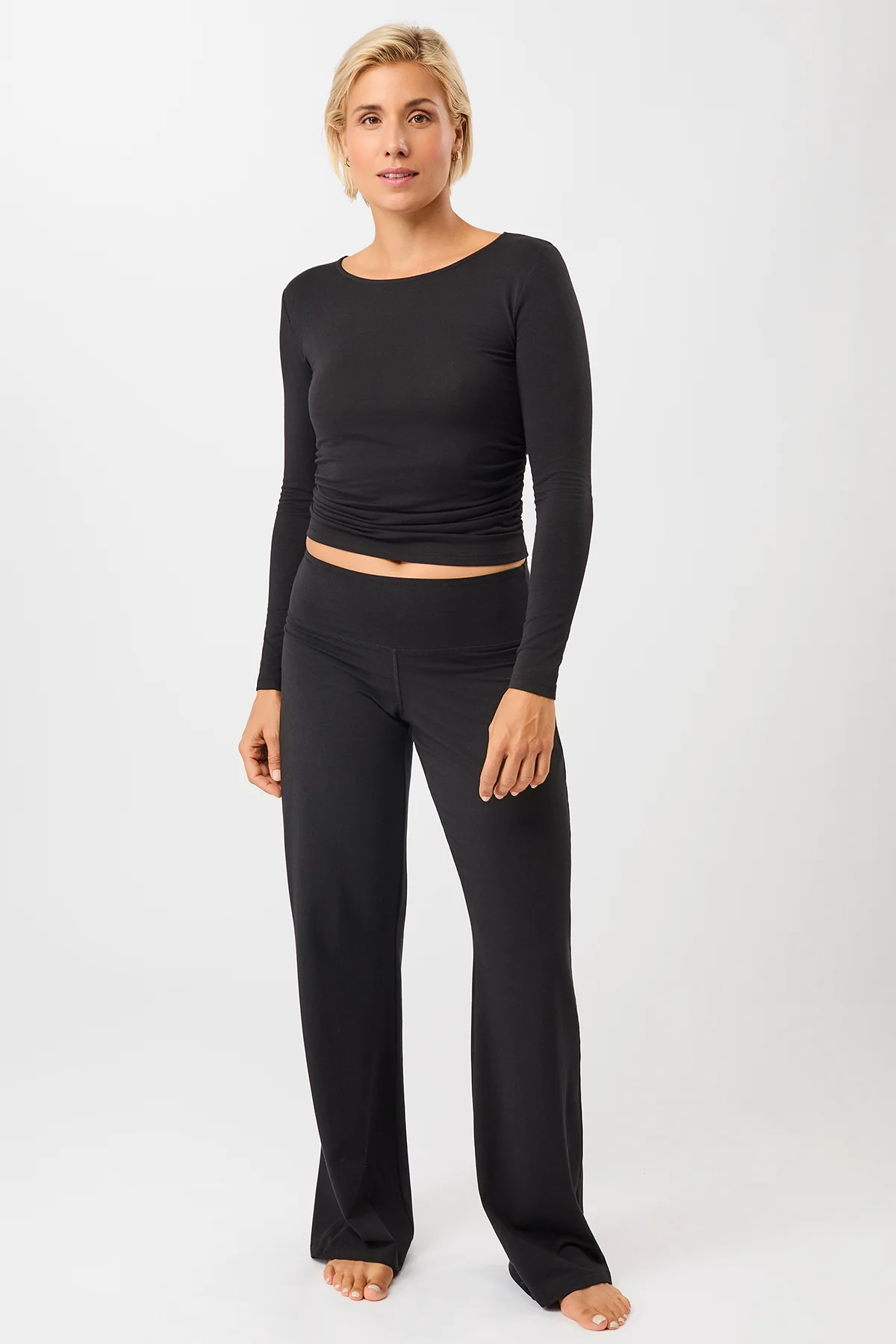 Wide Leg Pants - Black - Image 3